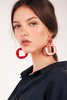 Pedrusco Cuba Earrings - Red - Thumbnail 1