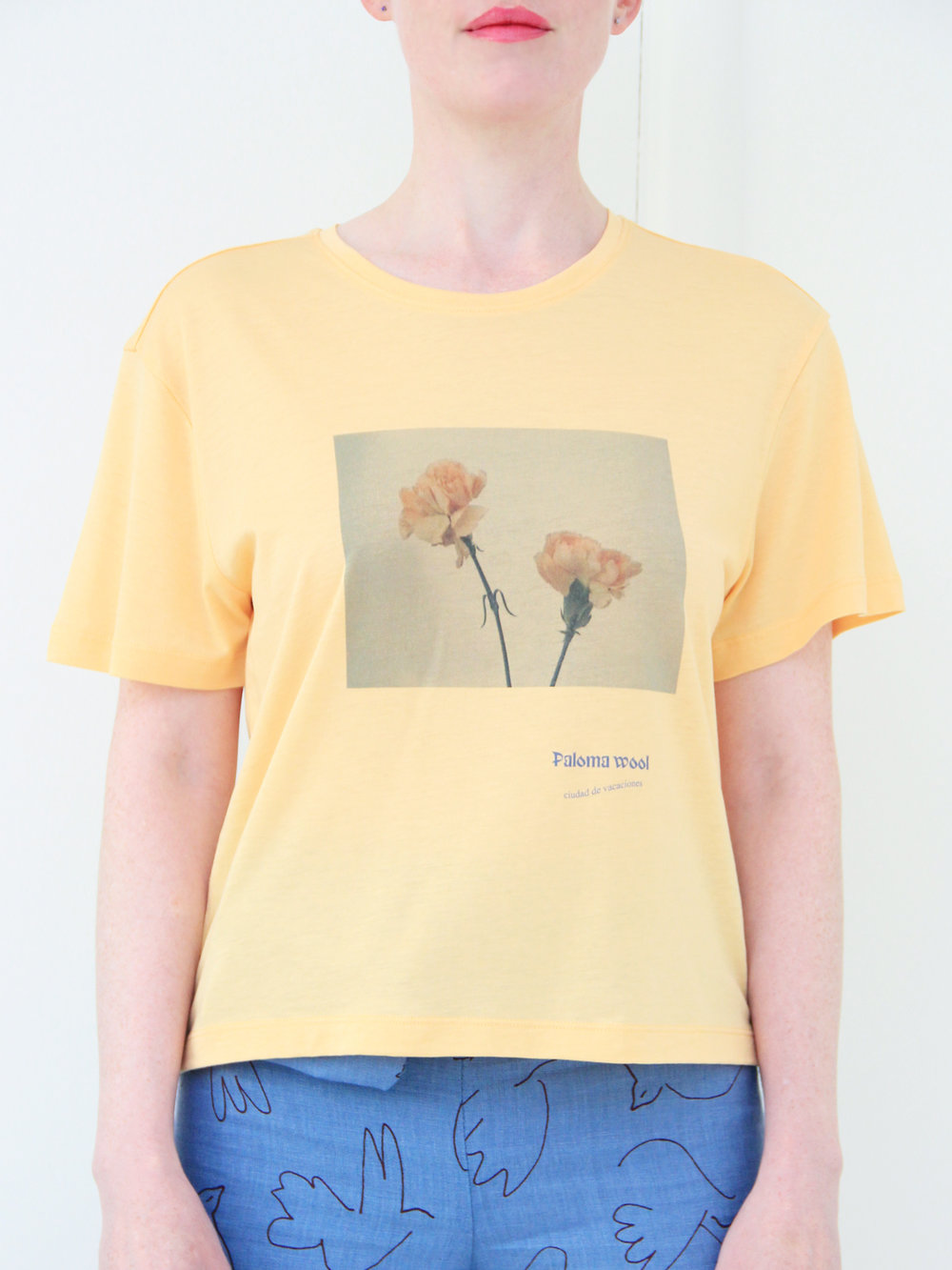 Paloma Wool Souvenir Flowers Tee - Yellow | Garmentory
