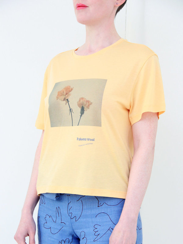 Paloma Wool Souvenir Flowers Tee - Yellow | Garmentory