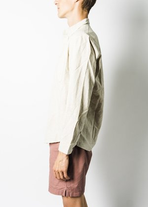 MOLLUSK ONE POCKET SHIRT - NATURAL MOLLUSK ONE POCKET SHIRT - NATURAL