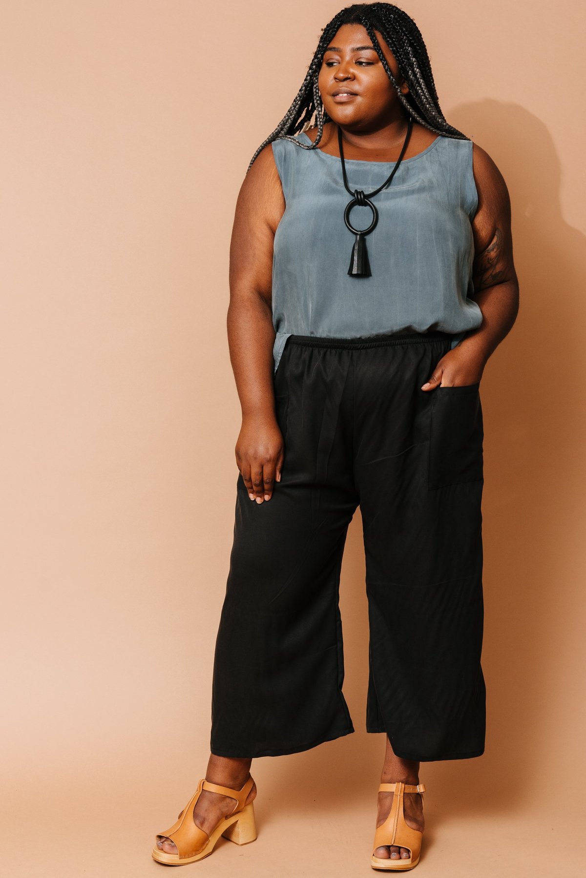 Altar Houseline Tank Top - Aegean Sea Cupro - Image 1 of 3