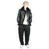 Schott CLASSIC B-3 SHEEP SKIN LEATHER BOMBER JACKET - EBONY - Thumbnail 1