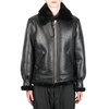 Schott CLASSIC B-3 SHEEP SKIN LEATHER BOMBER JACKET - EBONY - Thumbnail 2