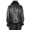 Schott CLASSIC B-3 SHEEP SKIN LEATHER BOMBER JACKET - EBONY - Thumbnail 3