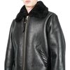 Schott CLASSIC B-3 SHEEP SKIN LEATHER BOMBER JACKET - EBONY - Thumbnail 5