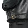 Schott CLASSIC B-3 SHEEP SKIN LEATHER BOMBER JACKET - EBONY - Thumbnail 7