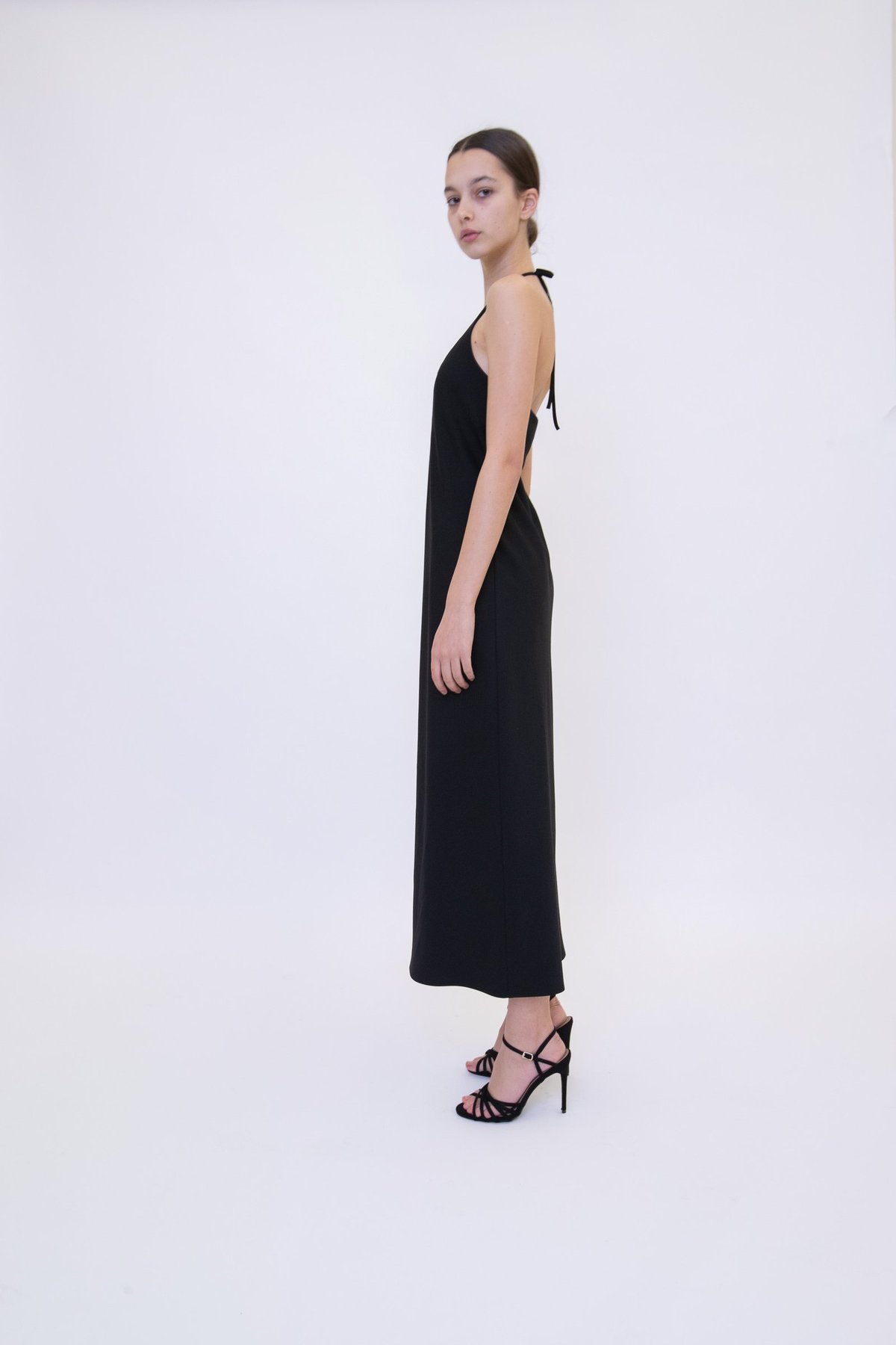 Georgia Alice Sofia Halter Dress - black