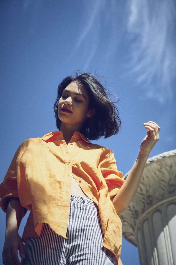 Vintage Linen Shirt - Apricot Vintage Linen Shirt - Apricot