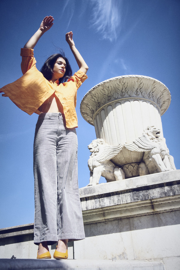 Vintage Linen Shirt - Apricot Vintage Linen Shirt - Apricot