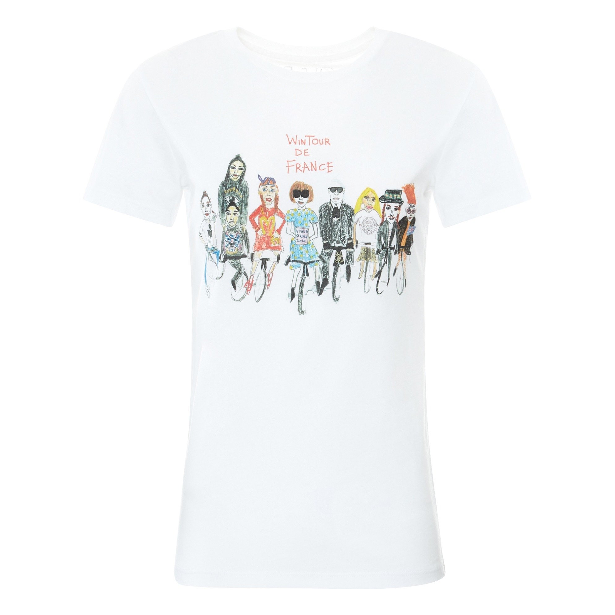 ◆送関税無料◆Unfortunate Portrait 'WINTOUR DE FRANCE' Tee Unfortunate Portrait Wintour De France T-shirt | Garmentory