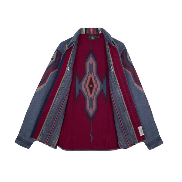 Double RL Indigo Print Woven Overshirt | Nordstrom DoubleRL INDIGO