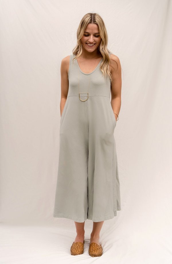 pale green jumpsuit