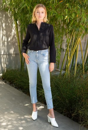 AGOLDE Toni Mid Rise Straight Jean 