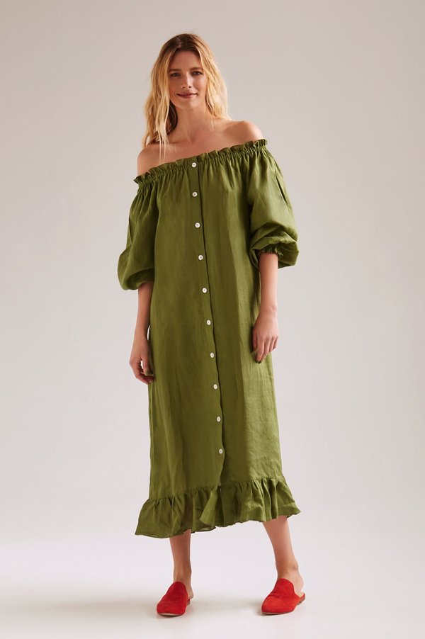 off the shoulder emerald green bridesmaid dress Nox Anabel R1236 Emerald Green Inexpensive Simple Long Bridesmaid Dress Emerald Green / 4
