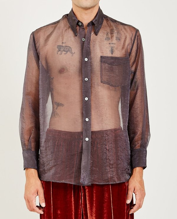 Our Legacy LESS BORROWED SHIRT - GREY | Garmentory