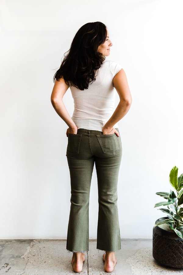 Trave Colette Kick Flare Jean - Green 