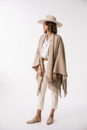 Pampashop Pampa poncho - Sand Pampashop Pampa poncho - Sand