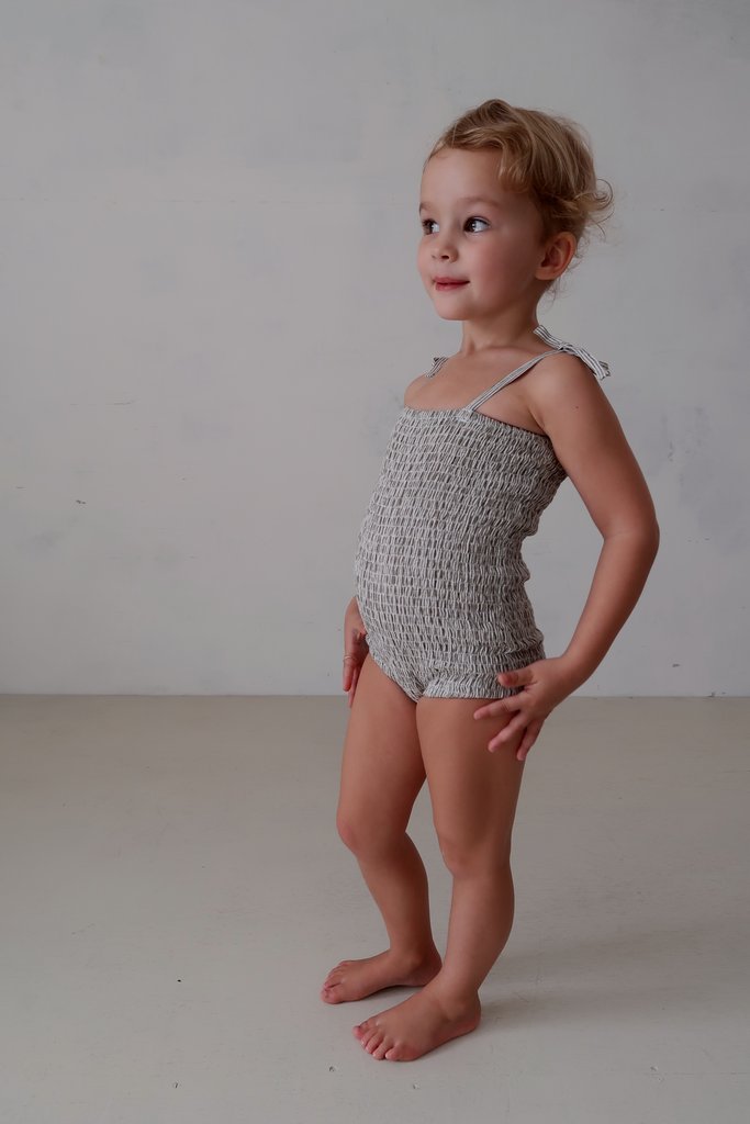 House of Paloma Agnes One Piece Olive Stripe Garmentory