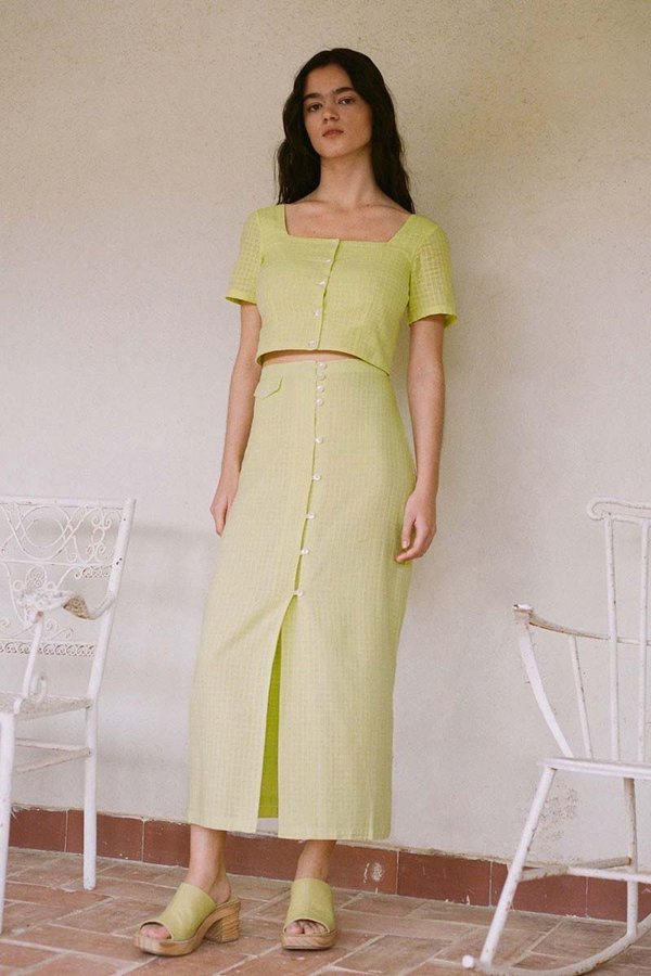 Paloma Wool Lalonde Skirt - Light Green | Garmentory