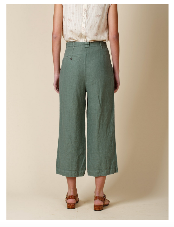 indi & cold Linen Pant - Khaki indi & cold Linen Pant - Khaki
