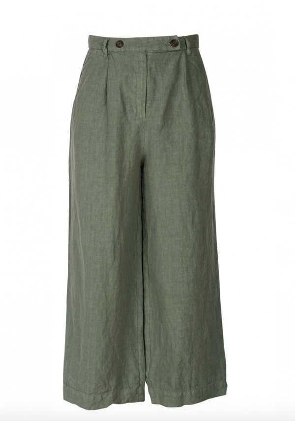 indi & cold Linen Pant - Khaki indi & cold Linen Pant - Khaki