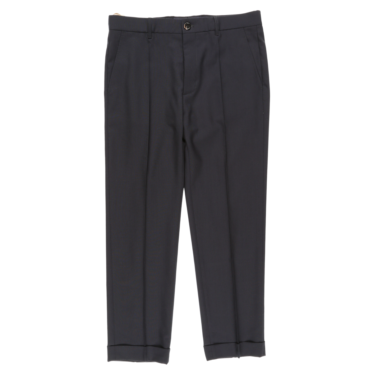 Marni Tropical Wool Pants Navy Blue Garmentory