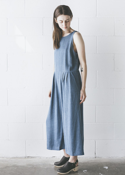 First Rite - Crop Pantsuit in Denim First Rite - Crop Pantsuit in Denim