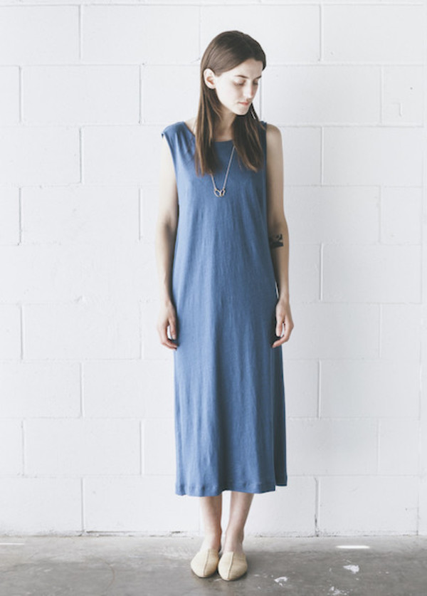 Ilana Kohn - Jersey Tank Dress in Indigo | Garmentory