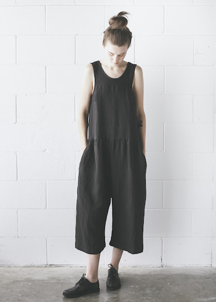 Ilana Kohn - Samet Jumpsuit in Faded Black Ilana Kohn - Samet Jumpsuit in Faded Black