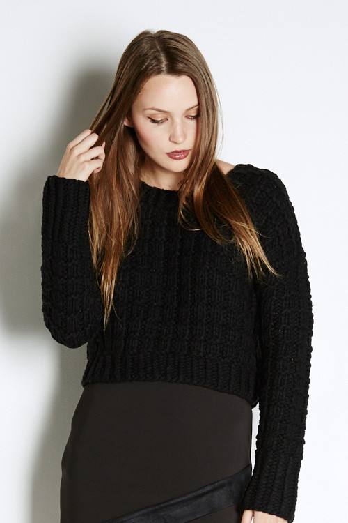 J.O.A. Chunky Cropped Sweater J.O.A. Chunky Cropped Sweater