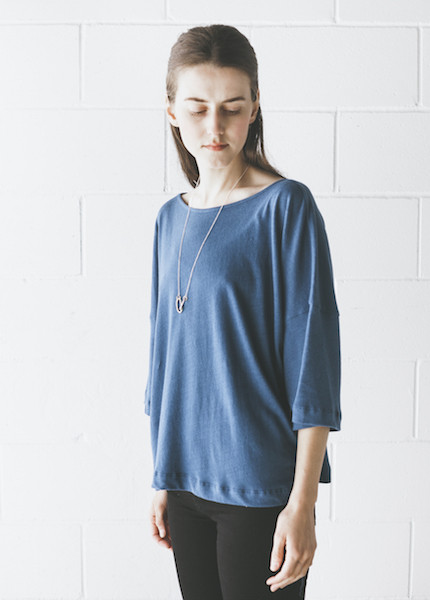 Ilana Kohn - Jersey Tee in Indigo Ilana Kohn - Jersey Tee in Indigo