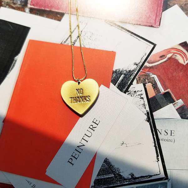 MATTER MATTERS Fuck Yes Reversible Necklace - Red MATTER MATTERS Fuck Yes Reversible Necklace - Red