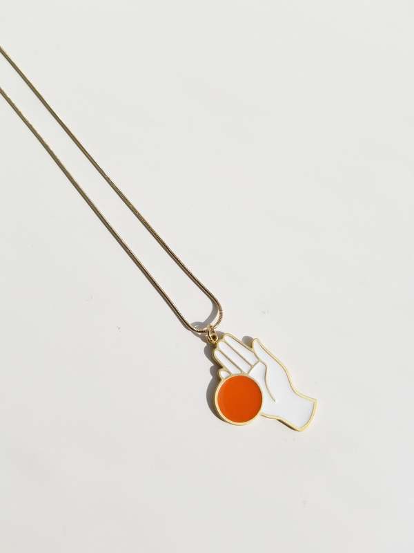 Matter Matters CHANCE NECKLACE - White/Orange Matter Matters CHANCE NECKLACE - White/Orange