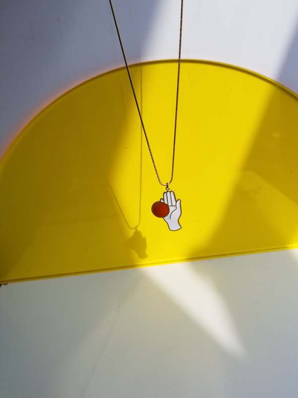 Matter Matters CHANCE NECKLACE - White/Orange Matter Matters CHANCE NECKLACE - White/Orange