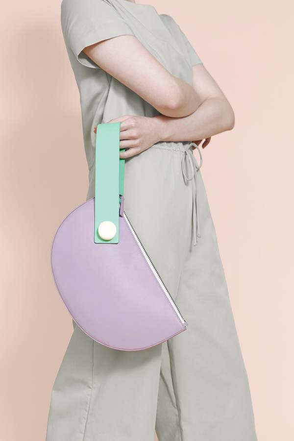 Matter Matters Half Moon Clutch - LILAC/MINT Matter Matters Half Moon Clutch - LILAC/MINT
