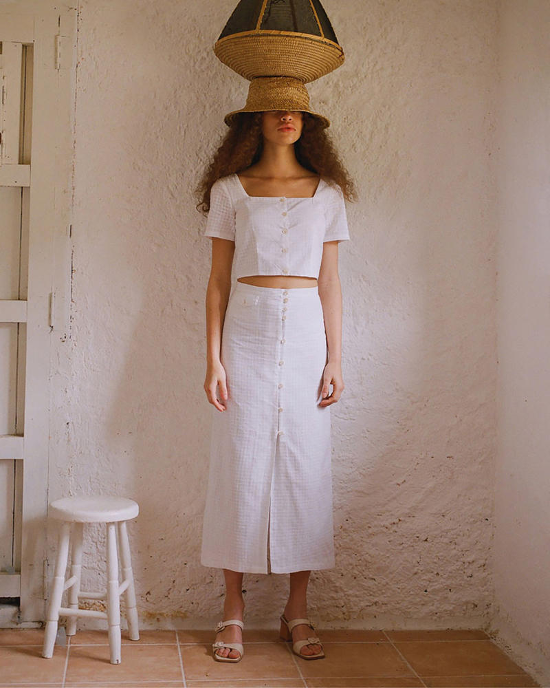 paloma wool パロマウール LALONDE SKIRT スカート PALOMA WOOL lalonde skirt - white | Garmentory