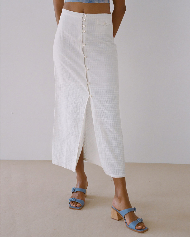 PALOMA WOOL lalonde skirt - white | Garmentory