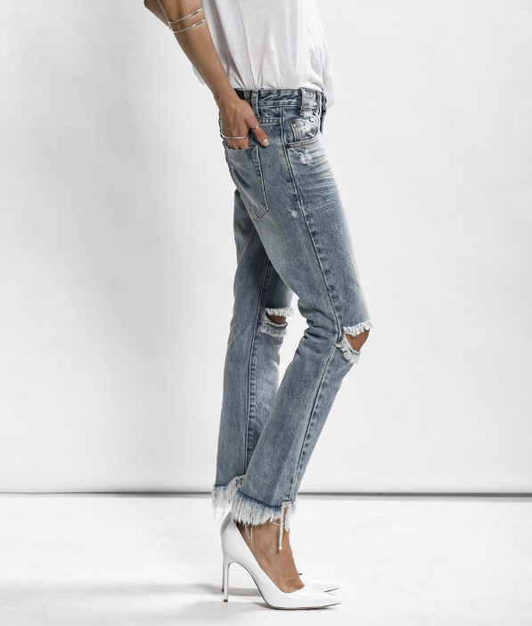 ONE TEASPOON Freebirds Distress Jeans- Blue Blossom ONE TEASPOON Freebirds Distress Jeans- Blue Blossom