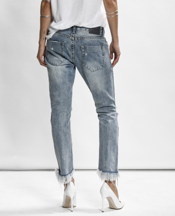 ONE TEASPOON Freebirds Distress Jeans- Blue Blossom ONE TEASPOON Freebirds Distress Jeans- Blue Blossom