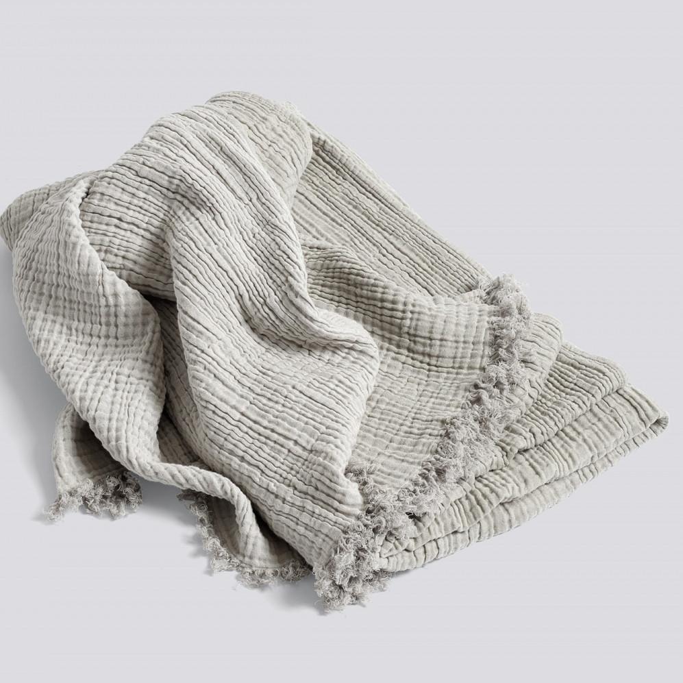HAY Crinkle Blanket grey Garmentory