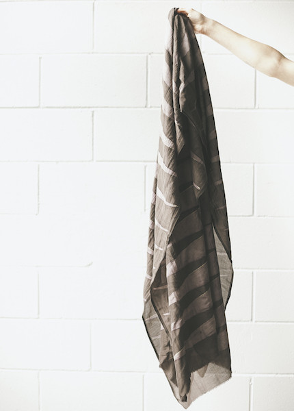Block Shop Textiles - Bengal Violet Scarf Block Shop Textiles - Bengal Violet Scarf