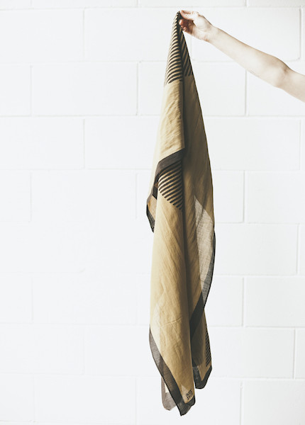 Block Shop Textiles - Temple Coffee Scarf Block Shop Textiles - Temple Coffee Scarf