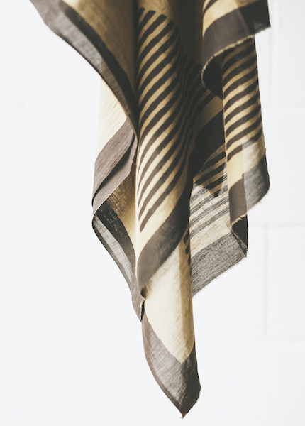 Block Shop Textiles - Temple Coffee Scarf Block Shop Textiles - Temple Coffee Scarf