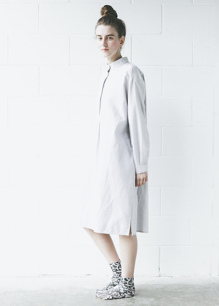 The Sleep Shirt Long Sleep Shirt in Black Oxford Stripe The Sleep Shirt Long Sleep Shirt in Black Oxford Stripe