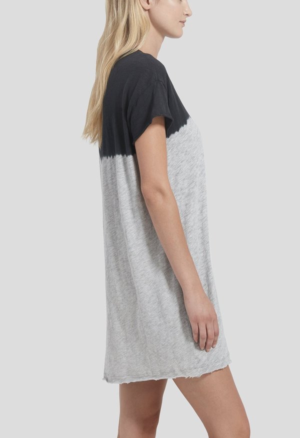 atm t shirt dress ATM Anthony Thomas Melillo Mixed Media Short-Sleeve Tee Dress