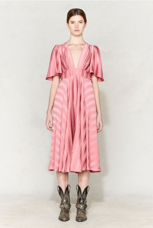 GOLDEN GOOSE DELUXE BRAND Dress Hana - Dusty Pink | Garmentory GOLDEN GOOSE DELUXE BRAND Dress Hana - Dusty Pink | Garmentory
