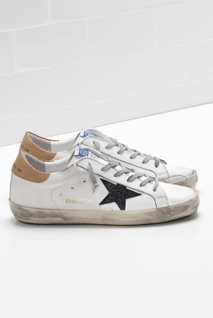 golden goose black glitter star