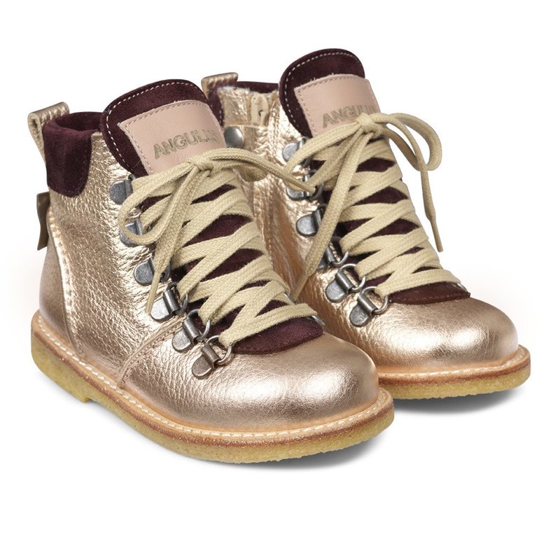 KIDS angulus tex boot with zip and lace COPPER Garmentory