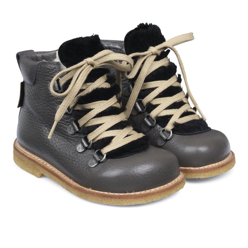 KIDS angulus tex boot with zipper and lace grey