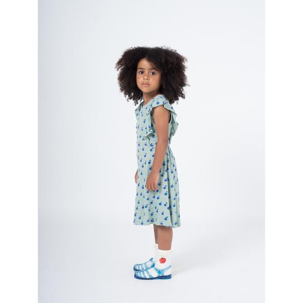 kids bobo choses apples dress - light green kids bobo choses apples dress - light green